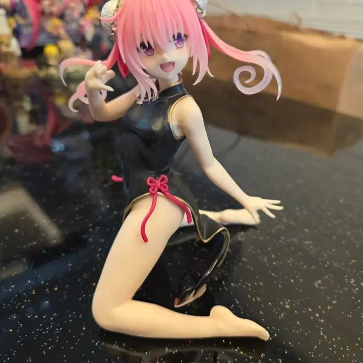 [BUNJANG] Pink Hair Character Figure in China Dress / 핑크머리 캐릭터 피규어 차이나 드레스