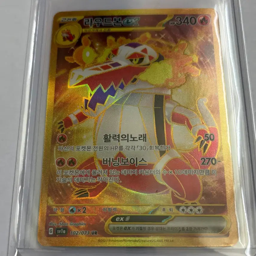 [BUNJANG] Pokemon Card Loudred EX UR / 포켓몬 카드 라우드본 EX  UR