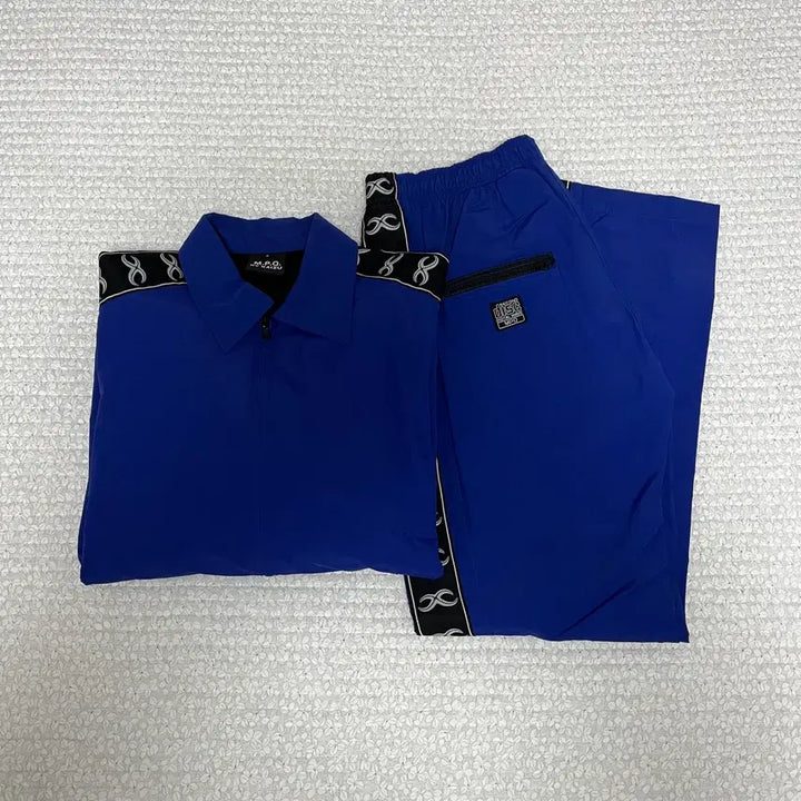 [BUNJANG] MPQ DISC Jacket &amp; Pants Set-up Blue / [엠피큐] DISC 재킷&amp;팬츠 셋업