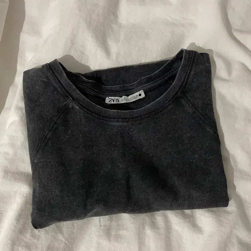 [BUNJANG] Zara Washed Cotton T-Shirt / 자라 워시드 코튼 티셔츠 2335/8