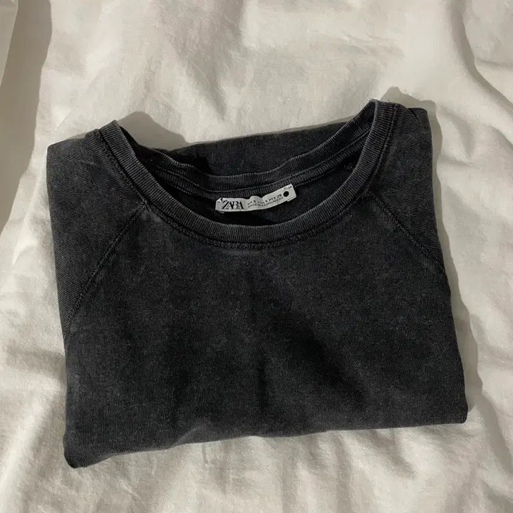[BUNJANG] Zara Washed Cotton T-Shirt / 자라 워시드 코튼 티셔츠 2335/8