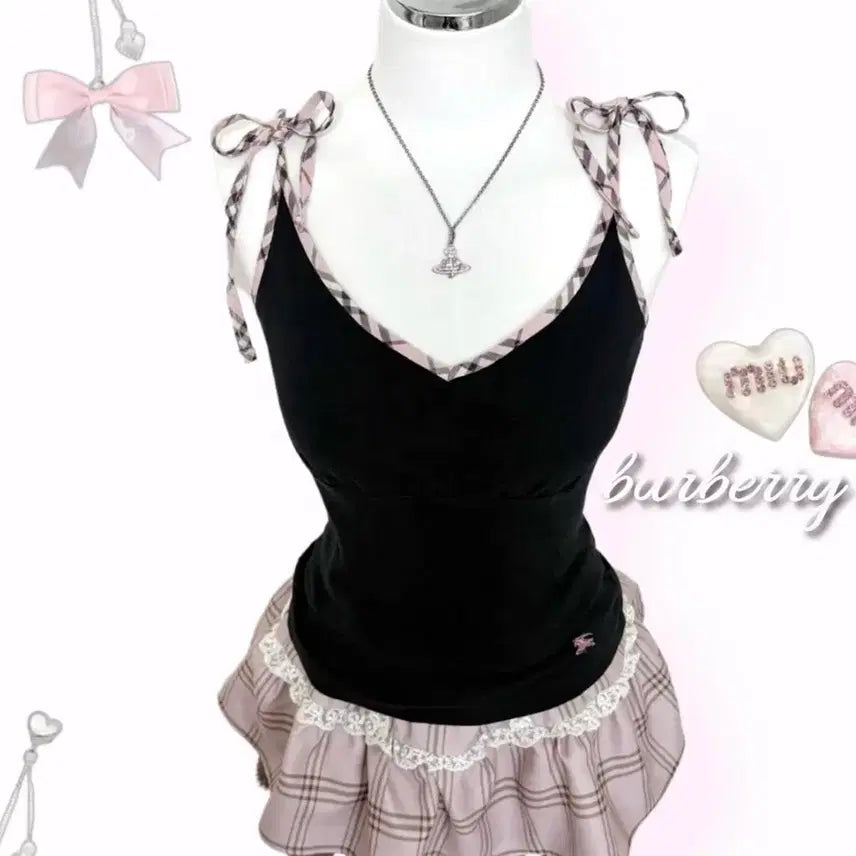 [BUNJANG] Burberry Blackpink Sleeveless Top / 버버리 블랙핑크 나시