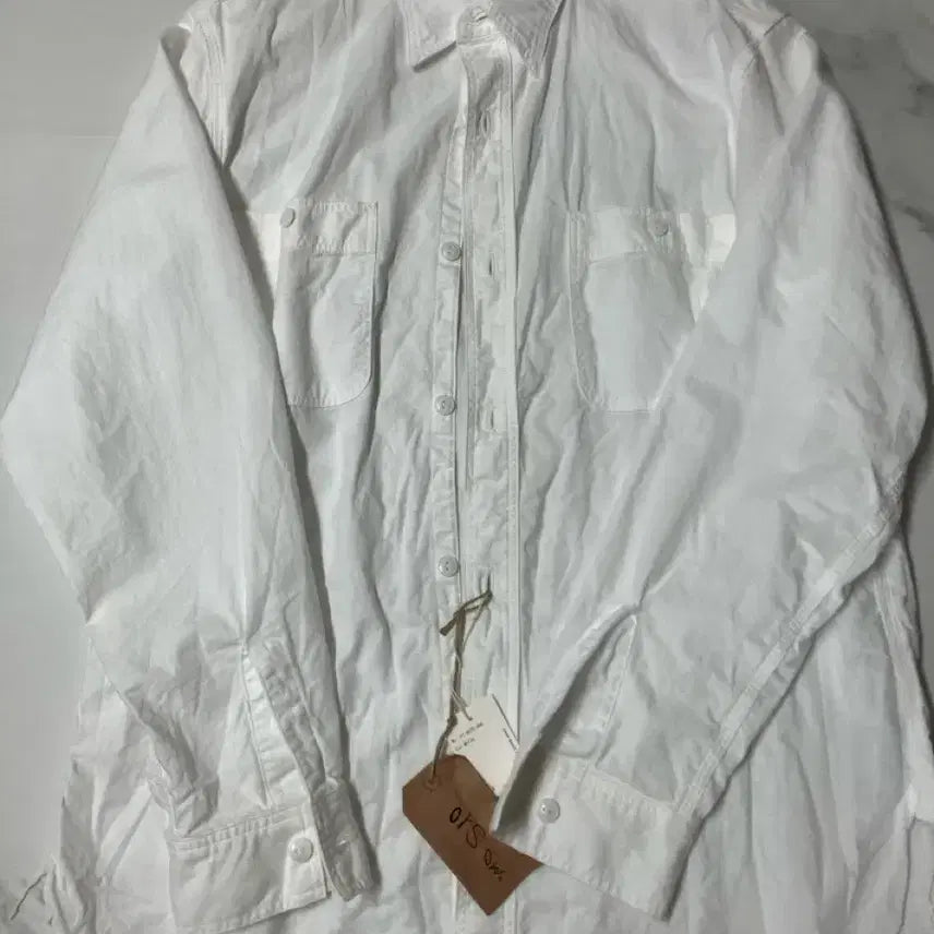 [BUNJANG] OrSlow Chambray Shirt White Size 3 / 오어슬로우 샴브레이 화이트 3사이즈