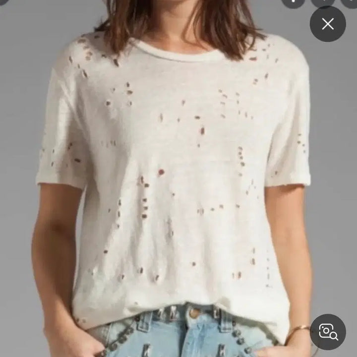 [BUNJANG] Iro Punching T-Shirt Small / 이로 iro 펀칭 티 small