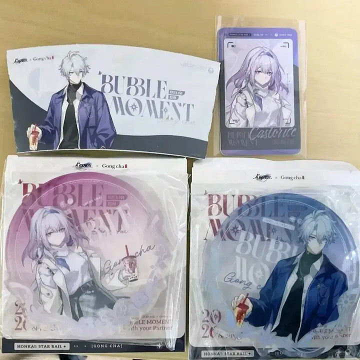 [BUNJANG] Honkai: Star Rail x Gong Cha Set - Coin Castoris Coaster Bundle / 붕괴 스타레일 x 공차 굿즈 파이논 카스토리스 코스터 일괄