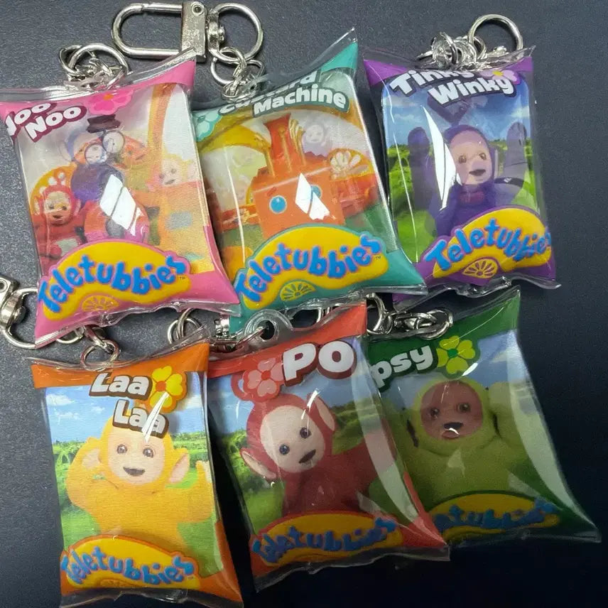 [BUNJANG] Teletubbies 6 Types Random Keyring / 텔레토비 랜덤키링 6종
