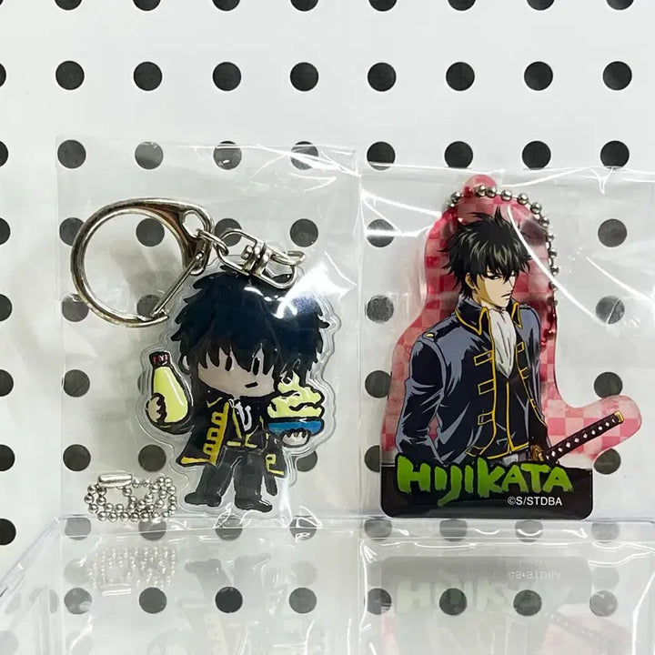 [BUNJANG] Gintama Hijikata Toushirou Fukuri Marukering Acrylic Charm Set / 은혼월드 히지카타 풋쿠리 말랑키링 아크릴 키링 일괄