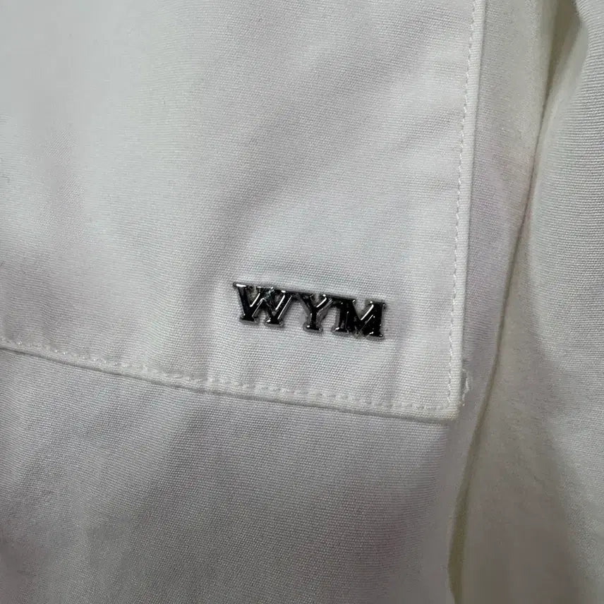 [BUNJANG] Wooyoungmi Back Logo Shirt White / [44] 우영미 백로고 셔츠 화이트
