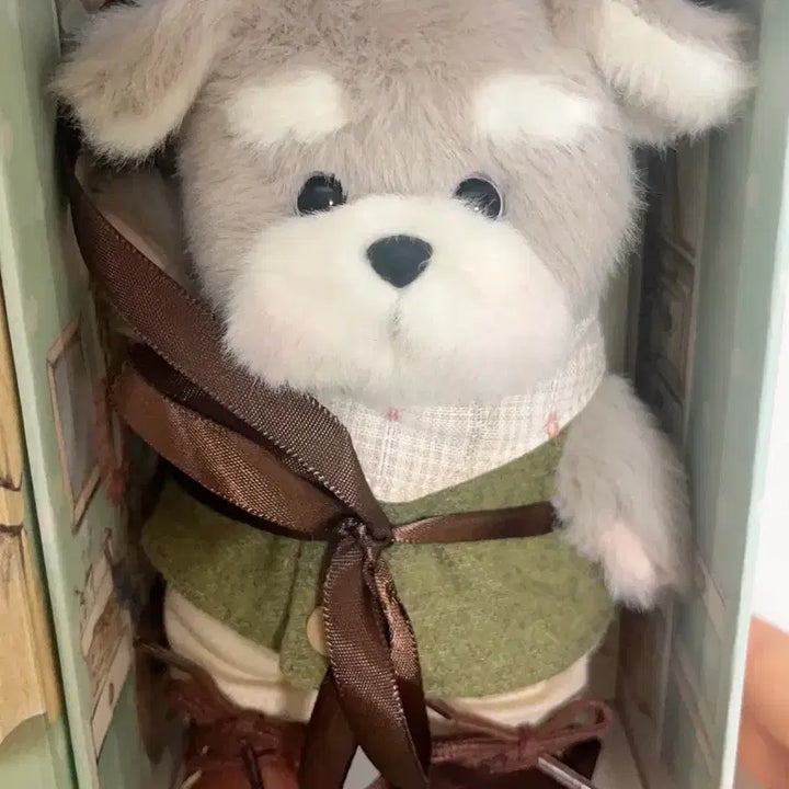 [BUNJANG] Teddy Tales Doggie Squad Schnauzer Murphy XS Plush / 테디테일즈 도기스쿼드 xs 슈나우저 머피