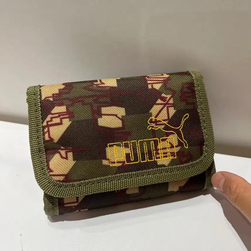 [BUNJANG] Puma Camouflage Velcro Wallet / Puma 푸마 카모플라쥬 벨크로 찍찍이 지갑