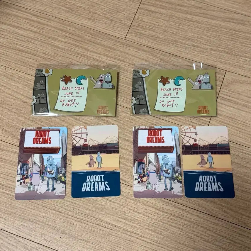 [BUNJANG] Robot Dream Badge Package + 2 Phototickets / 로봇드림 뱃지 패키지+포토티켓2매 도그&amp;로봇 찰칵뱃지 렌티큘러엽서
