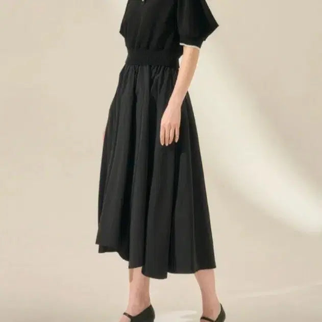 [BUNJANG] Mine Layered Dress / 23년 한섬 마인 니트 탑 레이어 드레스 - 5/17일만