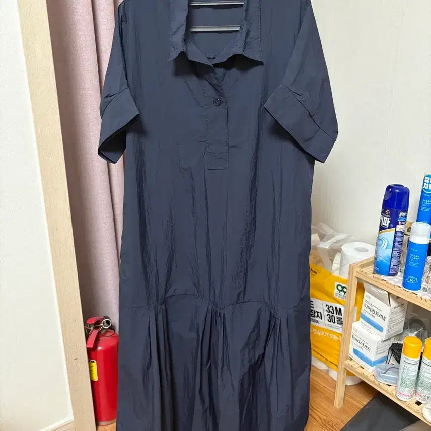 [BUNJANG] Kiena Short Sleeve Dress Navy / 키에나 반팔 원피스 free 네이비