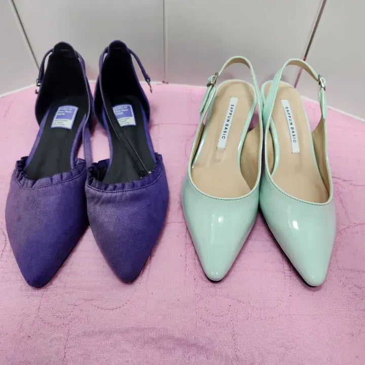[BUNJANG] Miss, Sappun, Codie, Esquire Flats, Slingbacks, Pumps - Purple, Mint, Red, Grey / 펌프스/슬링백/플랫