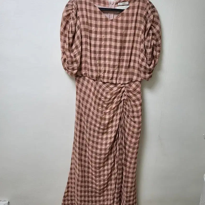 [BUNJANG] Jigott Shirring Long Dress / 지고트 셔링 롱 원피스 55