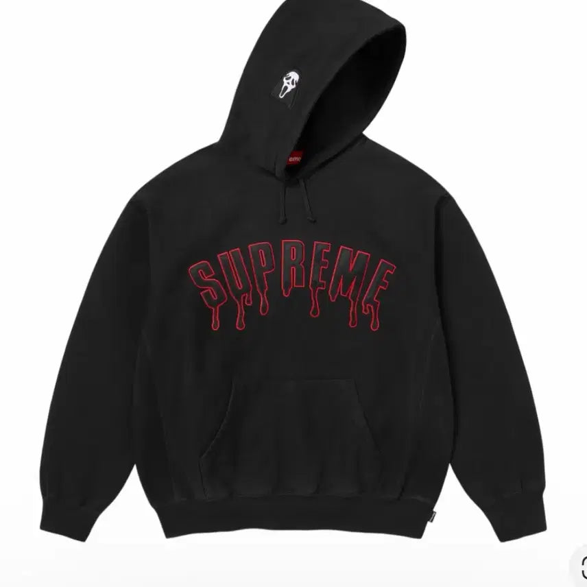 [BUNJANG] Supreme Ghostface Arc Hood Sweatshirt Black / 슈프림 고스트페이스 아크 후드 스웨트셔츠 블랙 - 26SS