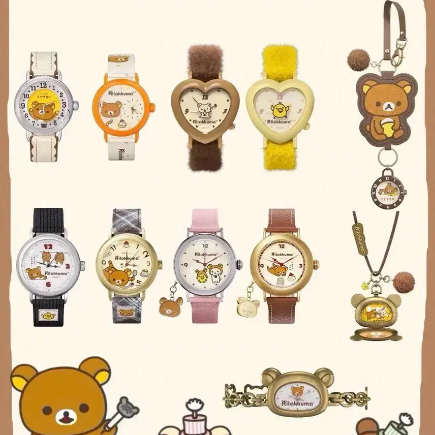 [BUNJANG] Rilakkuma Clock Gacha Blind Box Random Watch / (선택확정) 미니소 리락쿠마 시계 가챠 블라인드 박스 랜덤시계