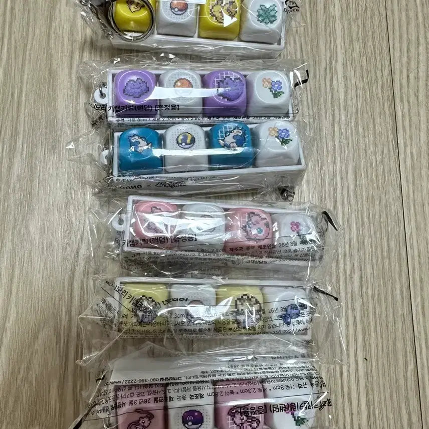 [SOLD OUT] 올리브영 토니모리 포켓몬 키캡키링 6종 풀세트 미개봉