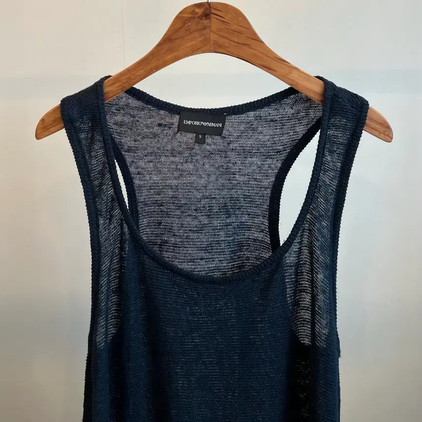 [BUNJANG] Emporio Armani Linen Tank Top / 엠포리오 알마니 린넨 탱크탑(정품)