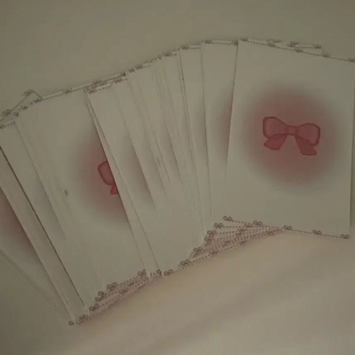 [BUNJANG] Binder Refills with Pink Ribbon Design (45 Sheets) / 바인더 대지