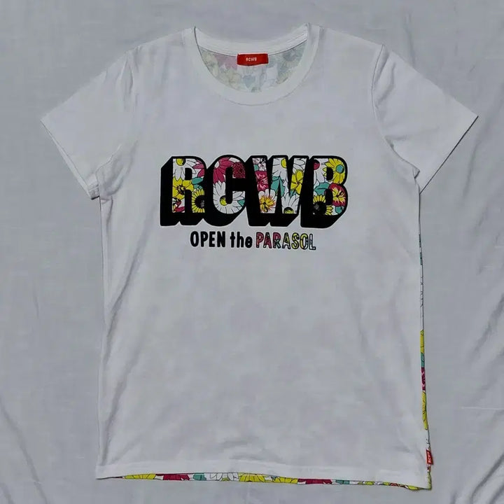 [BUNJANG] Rodeo Crowns Wide Bowl (RCWB) Flower Pattern Reversible Graphic T-Shirt / [S] 로데오 크라운즈(RCWB) 플라워 패턴 반전 그래픽 티셔츠