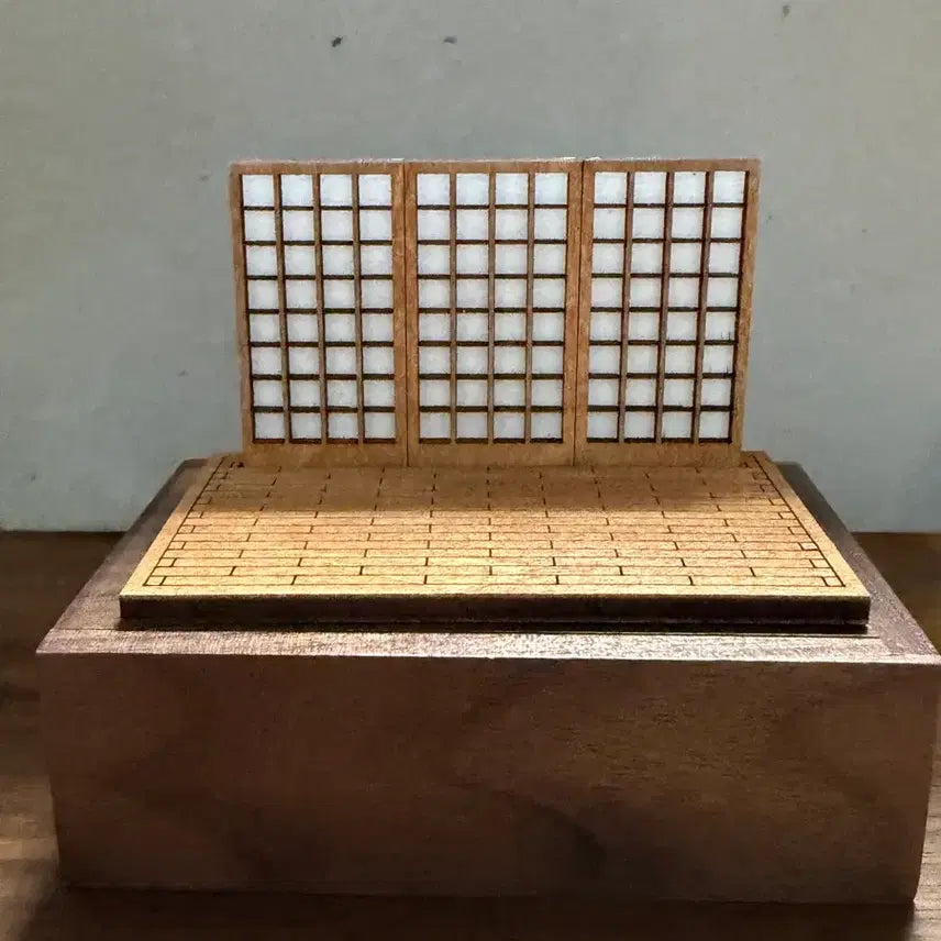 [BUNJANG] 1/64 Scale Miniature Japanese Style Wooden Diorama for Custom LEGO Minifigures / (최종인하)1/64 미니어쳐 커스텀 레고 미니 피규어 전용 목재 일본풍 디오라마