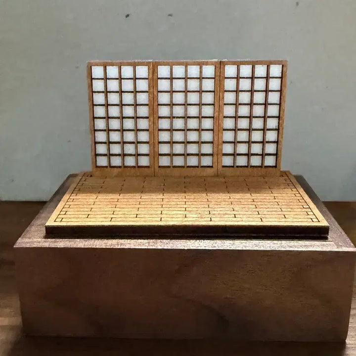 [BUNJANG] 1/64 Scale Miniature Japanese Style Wooden Diorama for Custom LEGO Minifigures / (최종인하)1/64 미니어쳐 커스텀 레고 미니 피규어 전용 목재 일본풍 디오라마