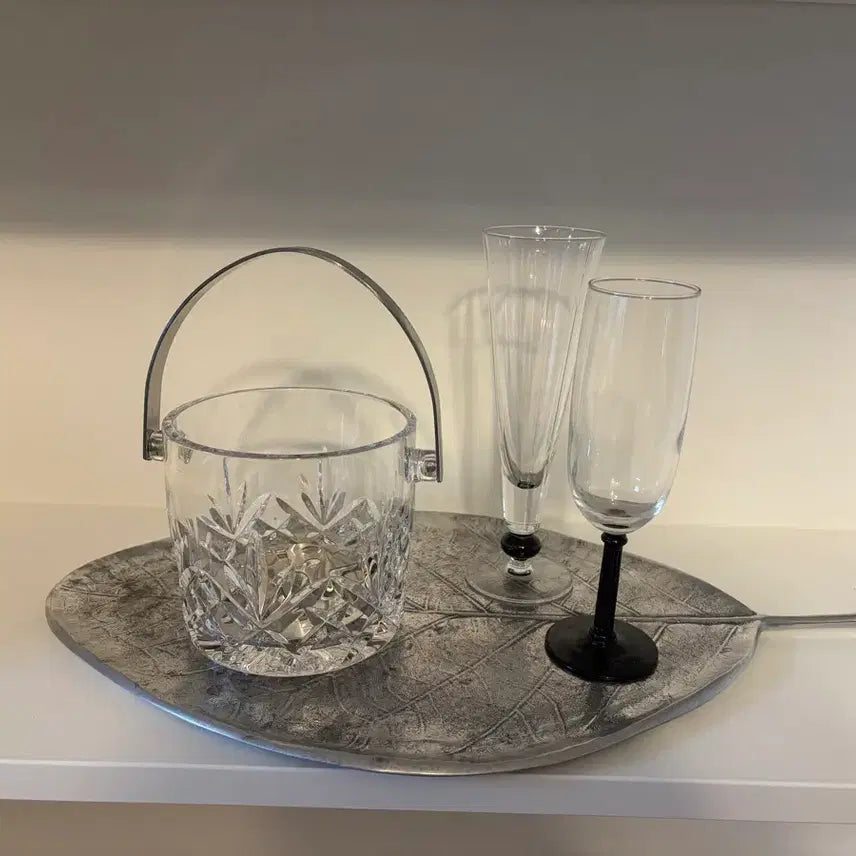 [BUNJANG] Vintage Crystal Ice Bucket with Handle / 빈티지 크리스탈 아이스 버킷