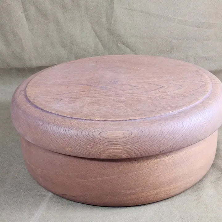 [BUNJANG] Zelkova Wood Tea Caddy / 일본에서온 통나무로 깍은 느티나무 다구함,차통