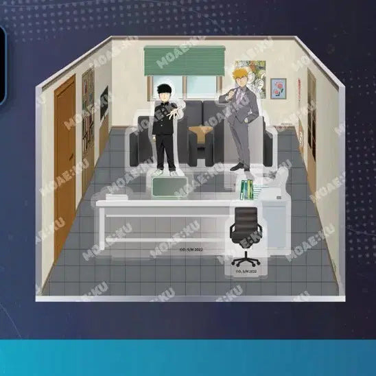 [BUNJANG] Mob Psycho 100 Eungdeungdeung Office Diorama / 모브사이코 100 콜라보 카페 영등등 사무소 디오라마 판매합니다