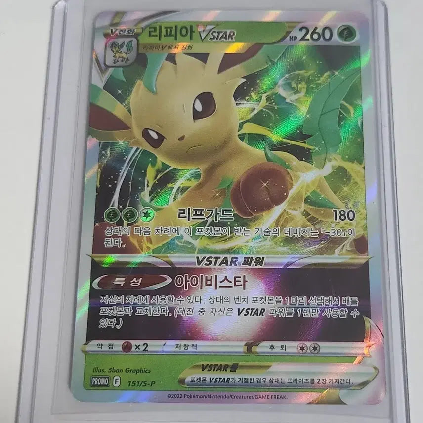 [BUNJANG] Pokemon Card Leafeon V / Vstar Card / 포켓몬 카드 리피아V / Vstar 카드