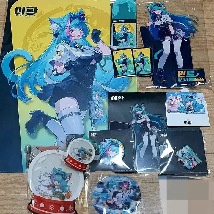[BUNJANG] Lee Hwan Mint Full Set Acrylic Photocard Can Badge Keyring Tmoney Postcard Goods / 이환 민트 풀세트 아크릴 포카 캔뱃지 키링 마그넷 티머니 엽서 굿즈 팝업