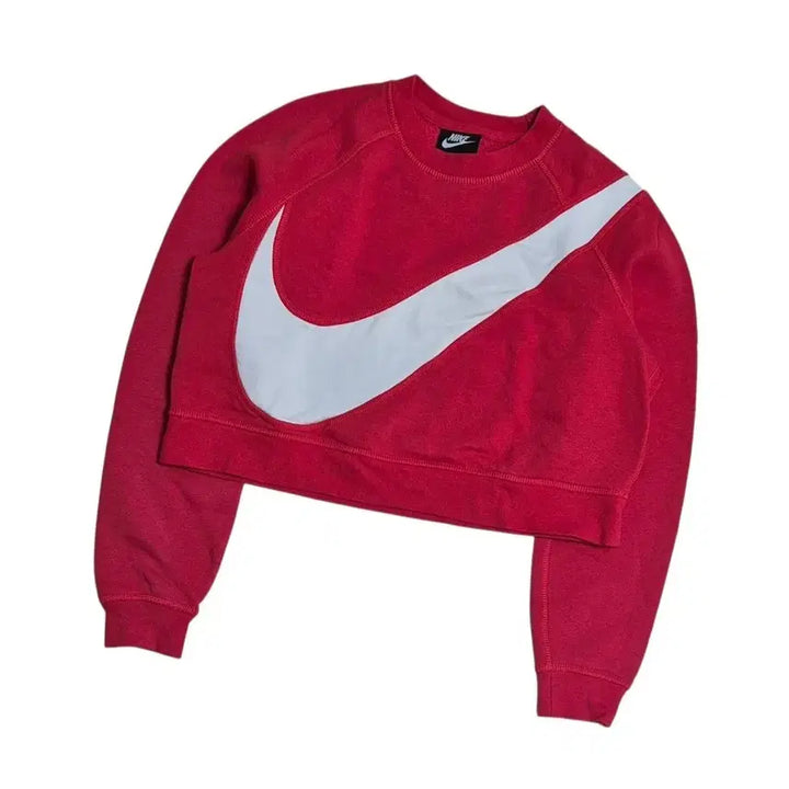 [BUNJANG] Nike Big Swoosh Crop Sweatshirt / [여S] 나이키 빅스우시 크롭 맨투맨
