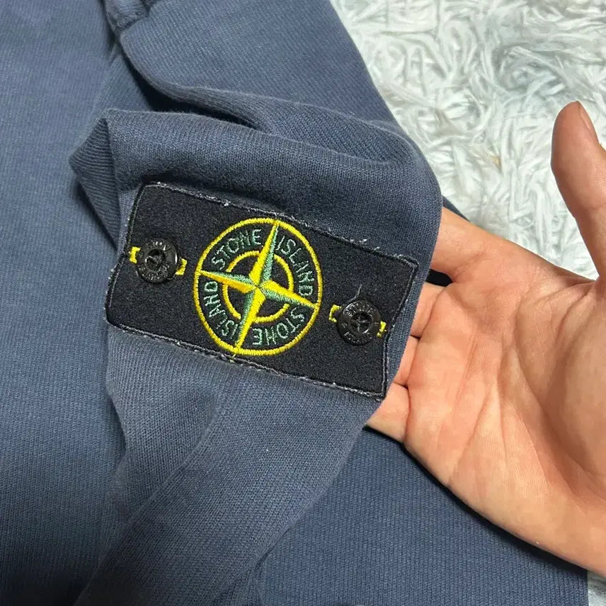 [BUNJANG] Stone Island Long Sleeve Sweatshirt Navy / 스톤아일랜드 맨투맨 네이비