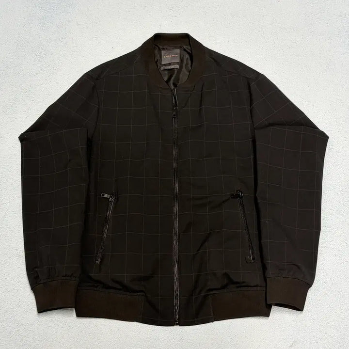 [BUNJANG] Zara Man Checkered Bomber Jacket / 100) 자라 맨 체크 항공점퍼