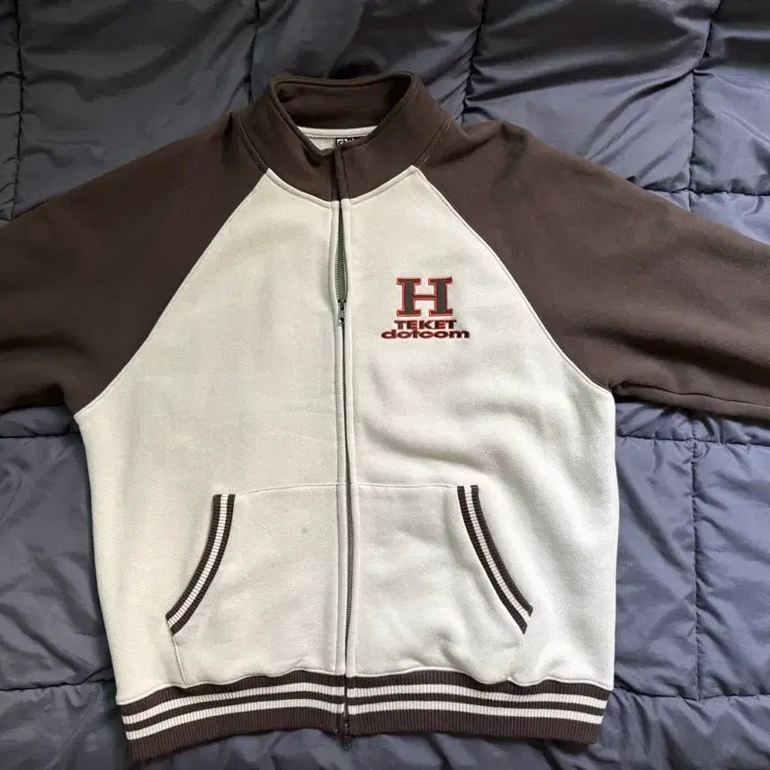 [BUNJANG] Teket H Zip-Up Sweatshirt Beige / Teket H Zip-Up Sweatshirt Beige