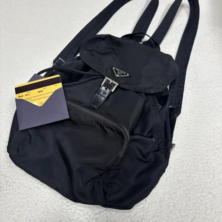 [BUNJANG] Prada Nylon Triangle Logo Backpack / 프라다 나일론 백팩 (풀구성)