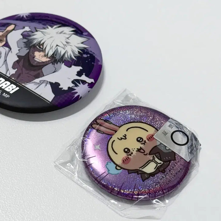 [BUNJANG] My Hero Academia x Chiikawa Dabi Todoroki Collaboration Can Badges &amp; Postcard Bundle Set / 일괄) 히로아카 다비 치이카와 캔뱃지 콜라보 팝업 팝퍼블 토도로키 가챠