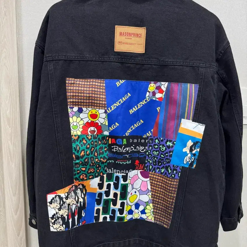 [BUNJANG] MASONPRINCE Patchwork Denim Jacket Oversized / MASONPRINCE 패치워크 데님 자켓 오버핏 프리
