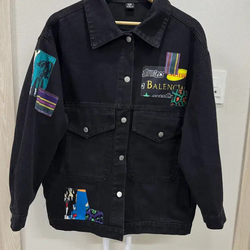 [BUNJANG] MASONPRINCE Patchwork Denim Jacket Oversized / MASONPRINCE 패치워크 데님 자켓 오버핏 프리