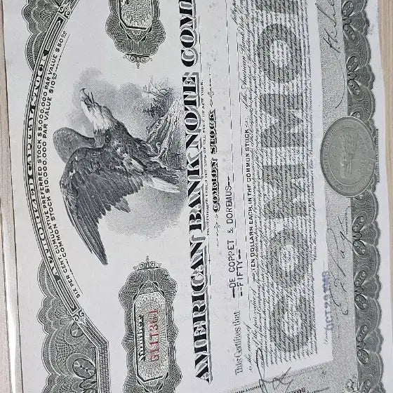 [BUNJANG] Rare US Bank Stock Certificate &amp; Pennsylvania Railroad Bond Set / 희귀 미국 은행주권 및 철도채권 2점 일괄