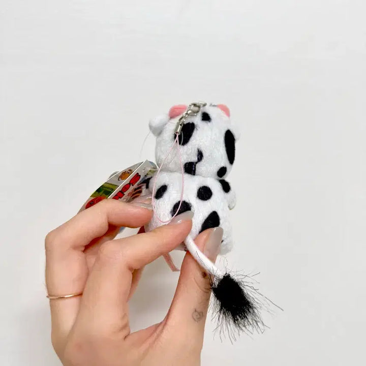 [BUNJANG] Cow Monchhichi Keychain (New) / 젖소 몬치치 키링 (새상품)