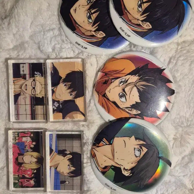 [BUNJANG] Daiso Haikyuu!! Acrylic Block &amp; Big Can Badge Set / 다이소 하이큐 아크릴블럭,빅캔뱃지
