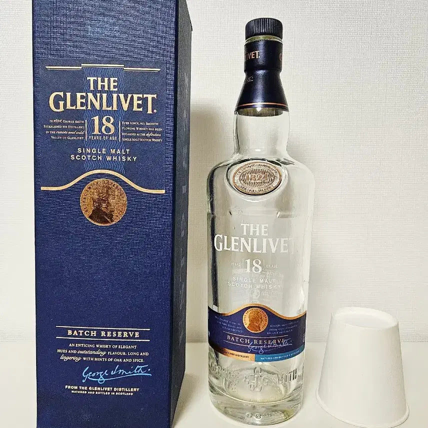 [BUNJANG] The Glenlivet 18 Year Old Whisky Empty Bottle with Case / 더글렌리벳 18년산 양주 위스키 공병 빈병 술병