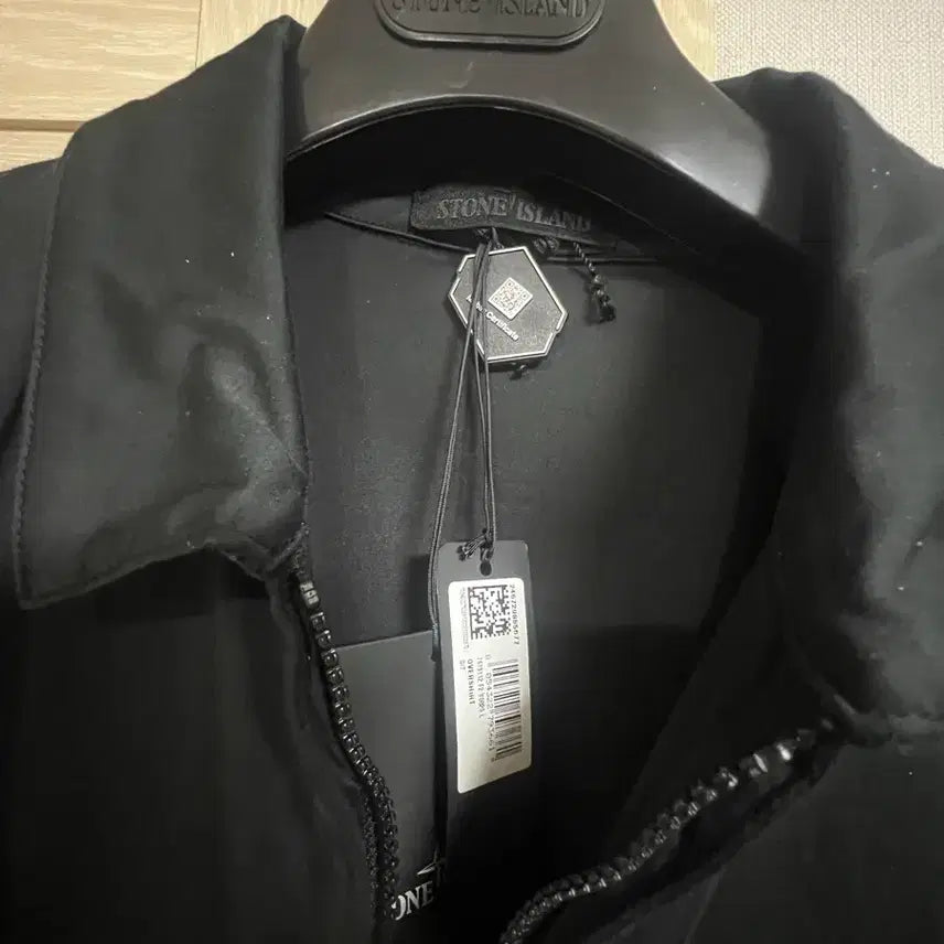 [BUNJANG] Stone Island 112F2 Ghost Piece Stretch Cotton Lyocell Satin Overshirt / 스톤 아일랜드 112F2 고스트 피스 스트레치 코튼 리오셀 사틴 오버셔츠