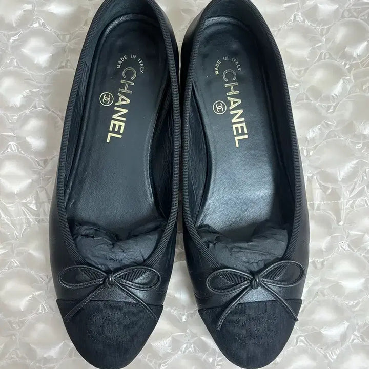 [BUNJANG] Chanel Black Flat Shoes (Size 37.5) / 샤넬 플랫슈즈 245 블랙 (37.5) 풀구성