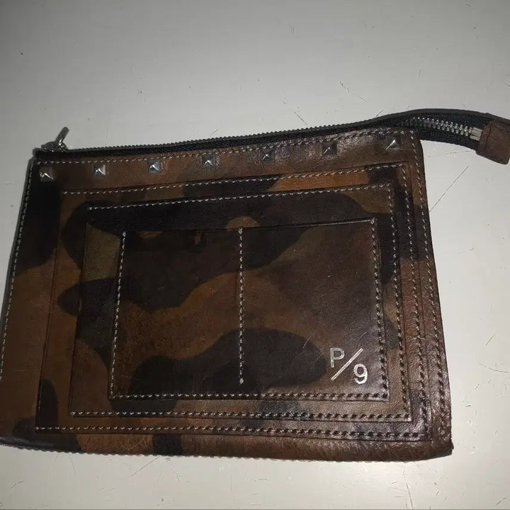 [BUNJANG] Parts Nine Handmade Leather Mini Clutch Japan / 재팬 파츠나인 수제 가죽 미니 클러치 일본