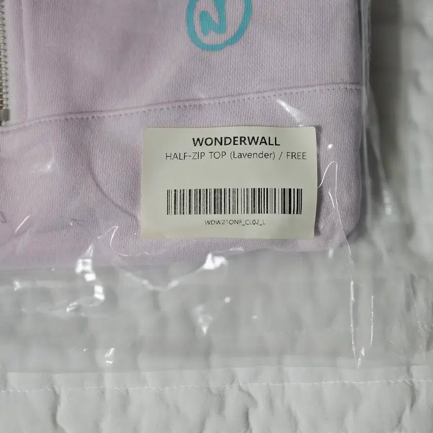 [BUNJANG] ONF Wonderwall HALP Zip-Up Hoodie Lavender FREE Size / [미개봉 새상품] 온앤오프 원더월 반집업 라벤더 FREE