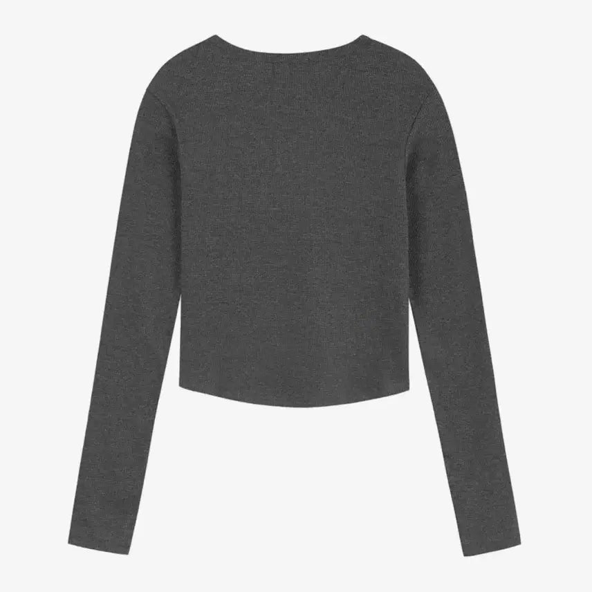 [BUNJANG] LockeCake Logo Button Top Charcoal / 락케이크 로고 버튼 탑 차콜