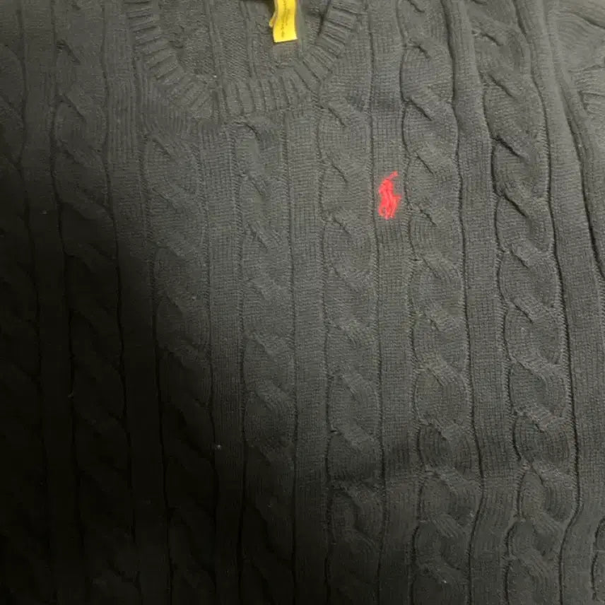 [BUNJANG] Polo Cable Knit Sweater / 폴로 꽈배기